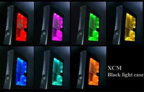 black led light xbox 360 case mod