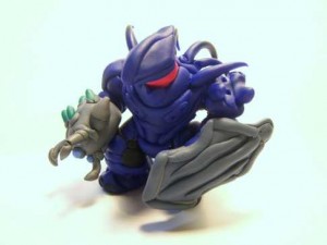 halo characters figures clay art