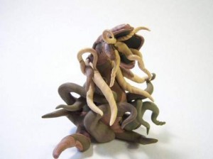 halo figure clay art