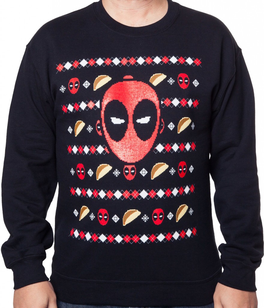 Ugly Christmas Sweater For Gamers Deadpool