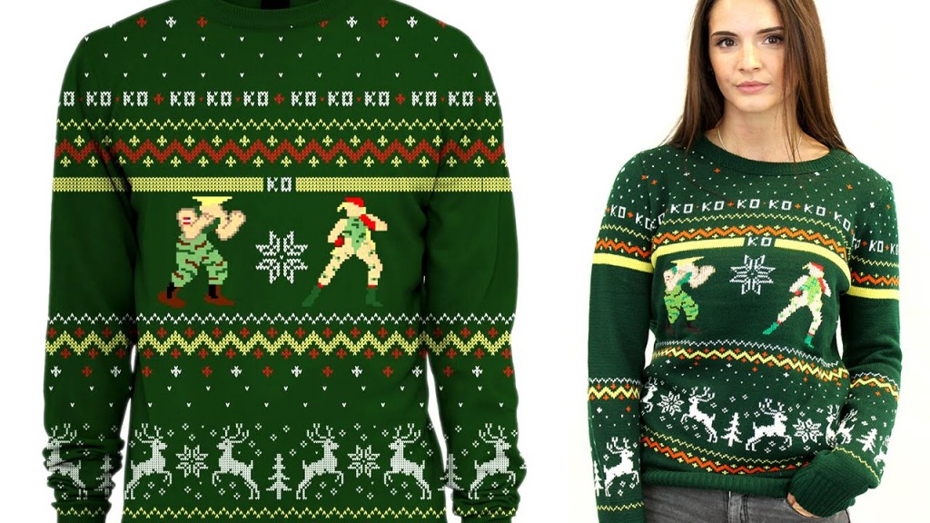 Ugly Christmas Sweater For Gamers Street Fighter