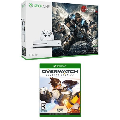 Xbox One S Gears of War 4 Overwatch Bundle
