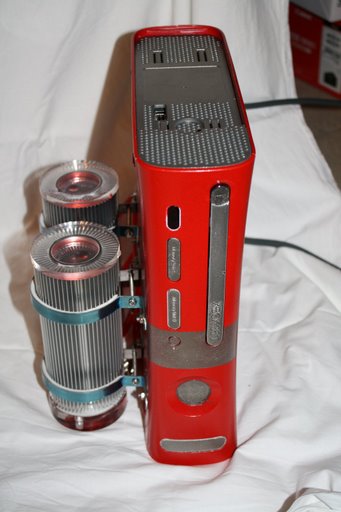 red xbox 360 case mod