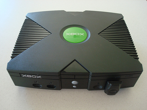 xbox gaming console with mod chip