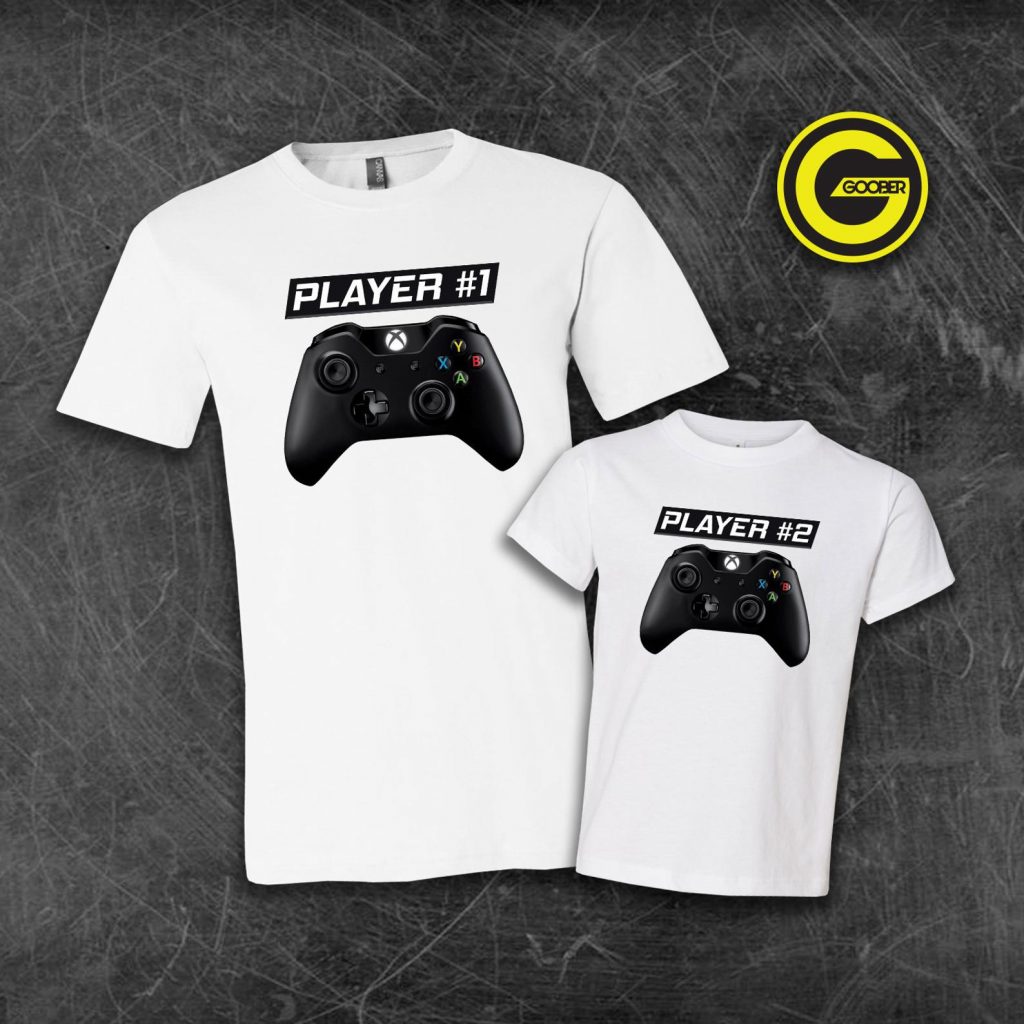 player 1 and player 2 cool t-shirts
